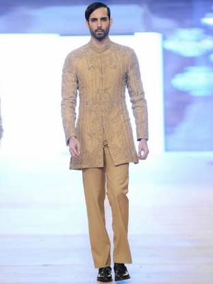 Classic Groom Sherwani Suit in Raw Silk Fabric Houston Texas Dallas HSY Sherwani