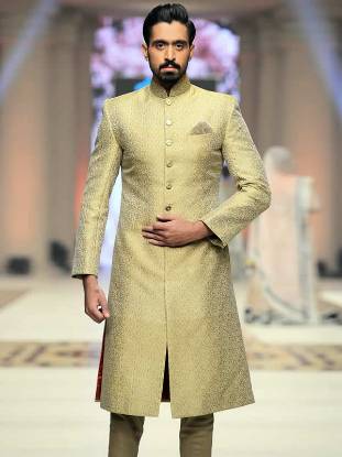 Graceful Sherwani for Mens Scotland Glasgow UK Amaar Shahid Sherwani Cermony Collection 2015