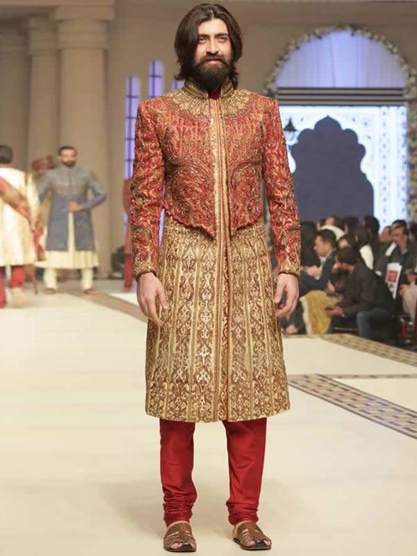 Stylish Embroidered Sherwani Oslo Norway Ziggi Menswear Sherwani Collection 2015