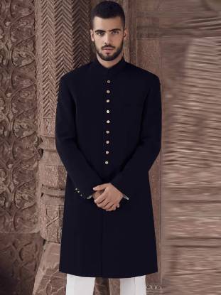 Prominent Cermony Sherwani in Cotton Dansville New York NY US Amir Adnan Sherwani Cermony Collection