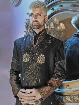 Significant Embellished Wedding Sherwani for Mens artesia California CA USA Sherwani Suits