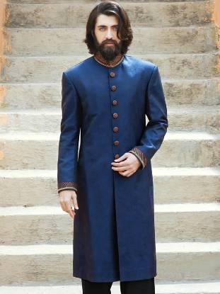 Rich Look Embellished Jamawar Groom Sherwani Richmond Virginia VA US Sherwani for Mens