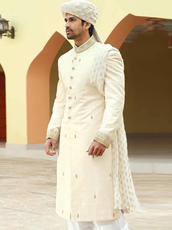 Cool Look Embelished Jamawar Sherwani Roanoke Virginia VA US Pakistani Designer Sherwani