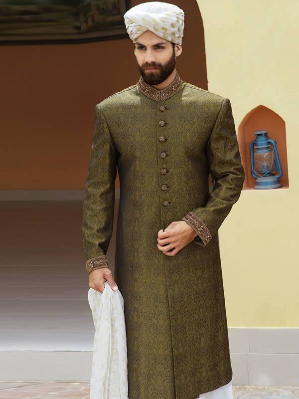 True Elegance Embellished Sherwani for Groom Seattle Washington USA Sherwani Pakistan
