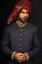 Paynes Grey Color Self Print Jamawar Sherwani Naushemian Designers Collection Boston Massachusetts