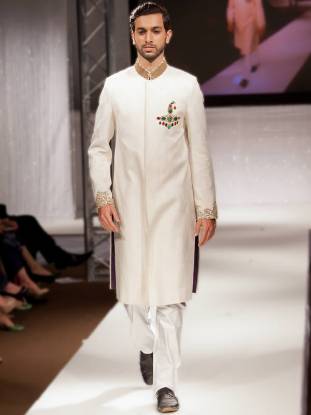 Designer Jamawar Sherwani Illinois Chicago Groom Wedding Sherwani Mens Sherwani