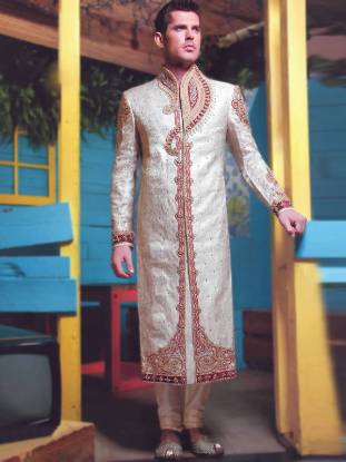 Exclusive Polyester Jamawar Sherwani Sydney Australia Groom Wedding Sherwani Mens Sherwani 2014