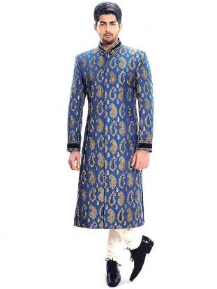 Mens Raw Silk Sherwani Orlando Florida USA Mens Bespoke Sherwani Collection