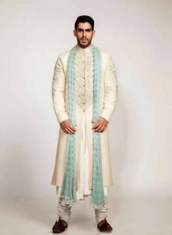 Fahad Hussayn Sherwani Collection Wedding Sherwani Groom Couture PBCW