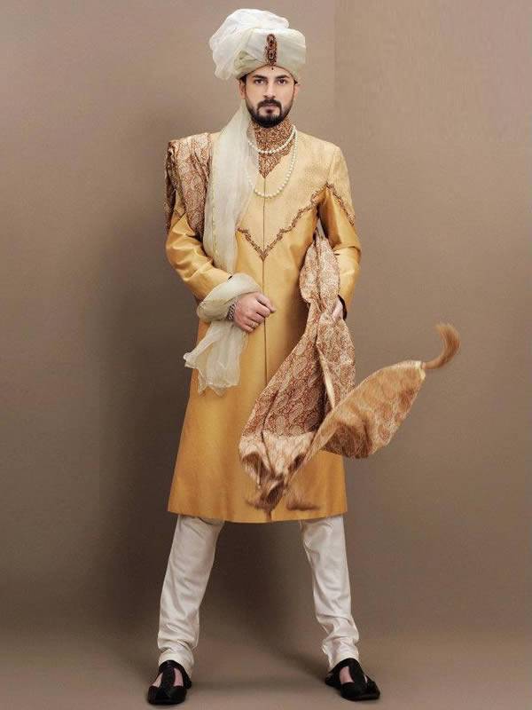 Modern Style Sherwani Newham London UK Groom Wedding Dresses PBCW 2014	