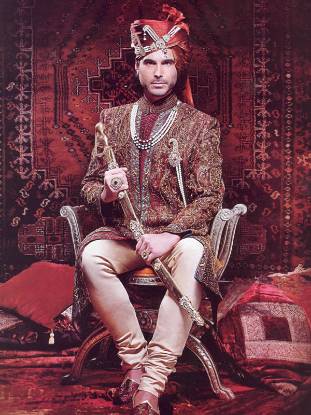 Deepak Perwani Sherwanis Groom Sherwani by Deepak Perwani Pakistan