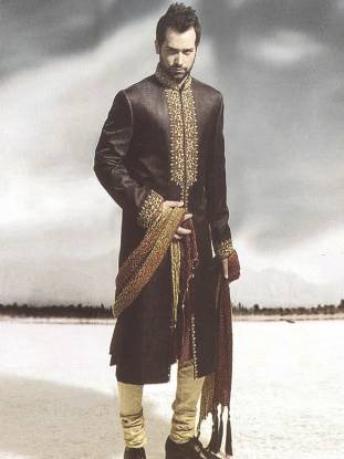 Designer Sherwani, Groom Sherwani, Pakistani Sherwani, Sherwani Styles, Black Sherwani