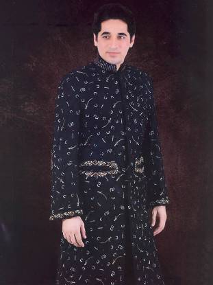 Designer Sherwani, Groom Sherwani, Pakistani Sherwani, Sherwani Styles, Black Sherwani