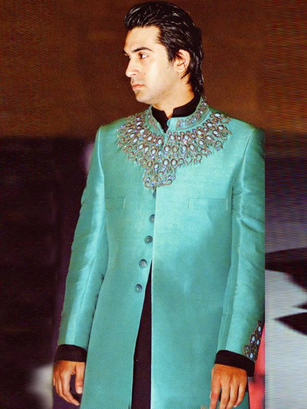 Men's Sherwani Designers Grooms Embellished Sherwani Pakistan and India