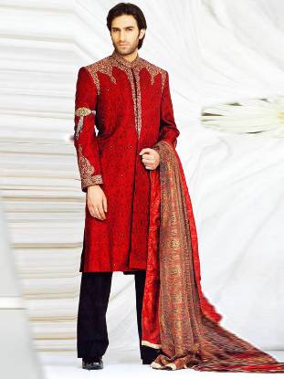 Men's Sherwani Designers Grooms Embellished Sherwani Pakistan and India