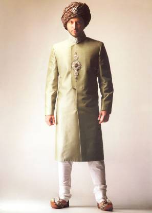 Green Sherwani Shalwar Kameez Kurta Pajama Lahore