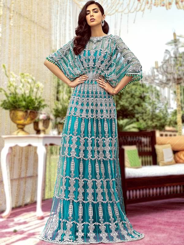 Winter Velvet Muslim Maxi Dresses For Women Abaya Dubai Luxury Arabic  Jalabiya Dress Islamic Pakistani Clothes Vestidos size M Color Blue