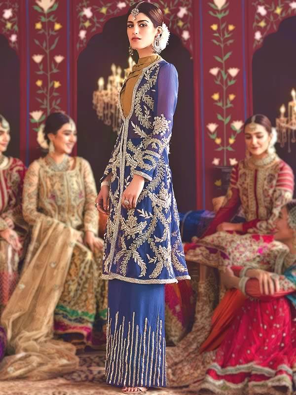 Designer Sharara Dresses Milton UK Pakistani Wedding Dresses Sharara Dresses