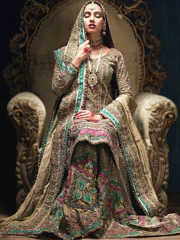 Indian Bridal Sharara Newcastle England UK Designer Bridal Sharara Shops UK