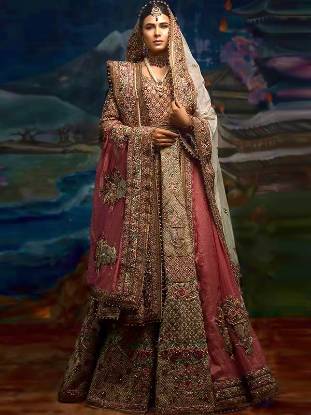 Designer Bridal Pishwas Glasgow Scotland Fahad Hussayn Bridal Pishwas	