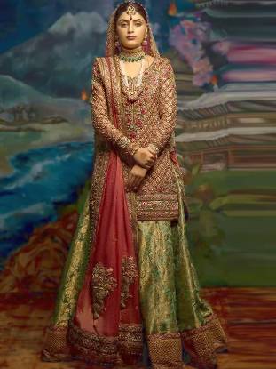 Pakistani Bridal Sharara Glasgow Scotland Banarsi Bridal Dresses Sharara