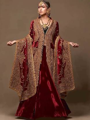 Falu Red Fleur Lehenga, Latest Designer lehenga, Velvet Lehenga, Hobart, Australia, Indian Designer Lehenga, bridal lehenga, lehenga designs, indian lehenga, desi lehenga, red lehenga, lehenga for rukhsati,