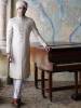 Offwhite Rope Embroidered Sherwani Salisbury England UK Sherwani for Wedding Events