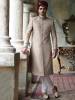 Rope Check Diamond Embroidered Sherwani Dorset England UK Graceful Mens Sherwani in Jamawar