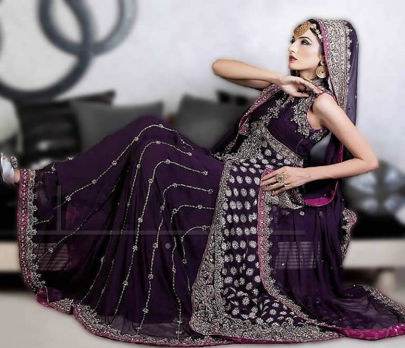 Designer Bridal Dresses Chicago Illinois Pakistani Bridal Sharara IL USA Desi Bridal Dresses