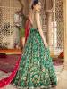 Pakistani Wedding Maxi Stockholm Sweden Wedding Lehenga Maxi in Green Color