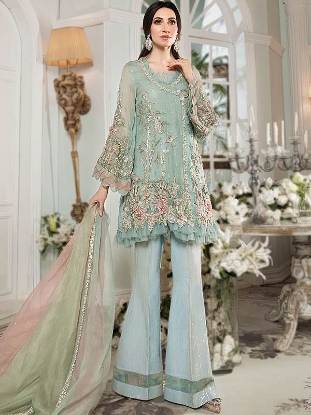 Pakistani Angrakha Party Wear Los Angeles California USA Maria B Party Wear Outfits