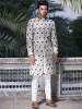 Off-White Sherwani for Mens Leicestershire UK Designer Mens Sherwani Suit