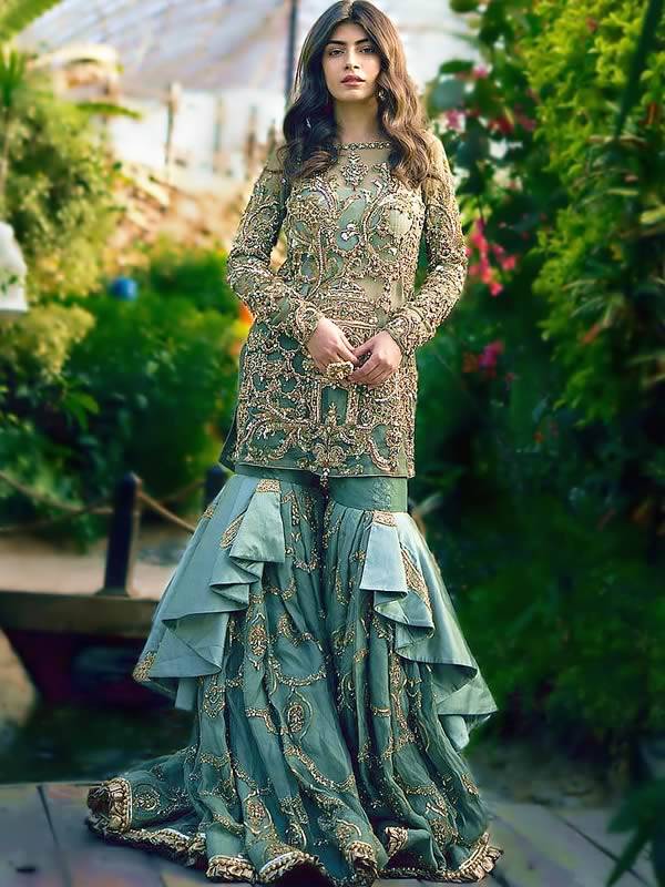 Indian Pakistani Designer Sharara USA Boston Massachusetts Wedding Dresses