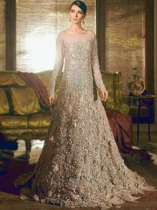 Nilofer Shahid Bridal Maxi Pakistan, Designer Bridal Maxi with price