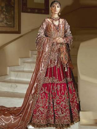 Bridal Gharara Boxboro Massachusetts USA Nilofer Shahid Bridal Gharara Dresses