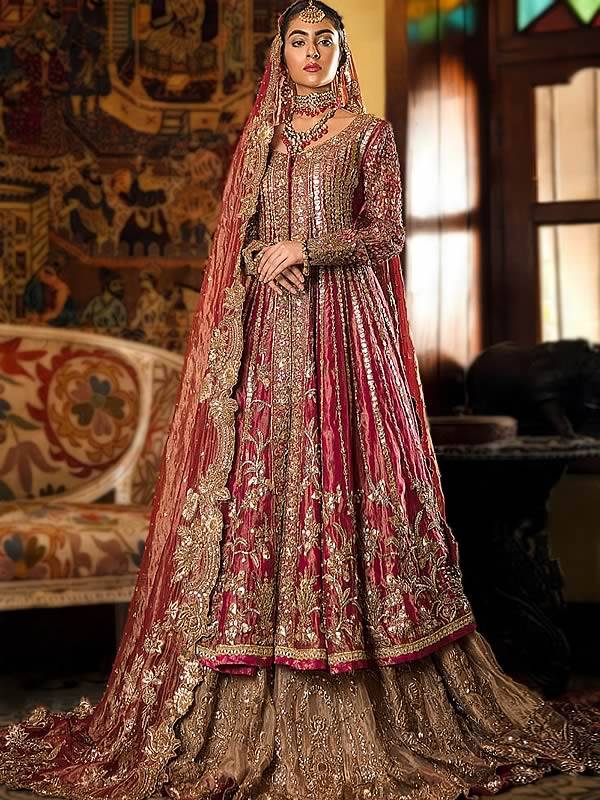 Pakistani Bridal Lehenga Bellerose New York USA Latest Bridal Lehenga Designs