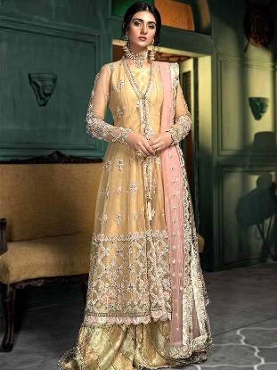 Bridal Mehndi Dresses Texas USA Designer Mehndi Collection Haldi Dresses