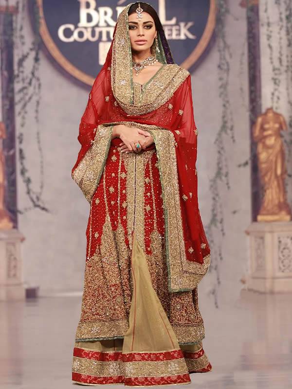 Traditional Red Bridal Dress Bridal Sharara Richardson Texas TX USA Mehdi Bridal Dresses	