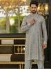 Lava Grey Embroidered Kurta Detroit Michigan USA Designer Wedding Kurta Canada