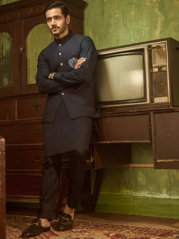 Embroidered Waistcoats for Eid Truro London UK Pakistani Mens