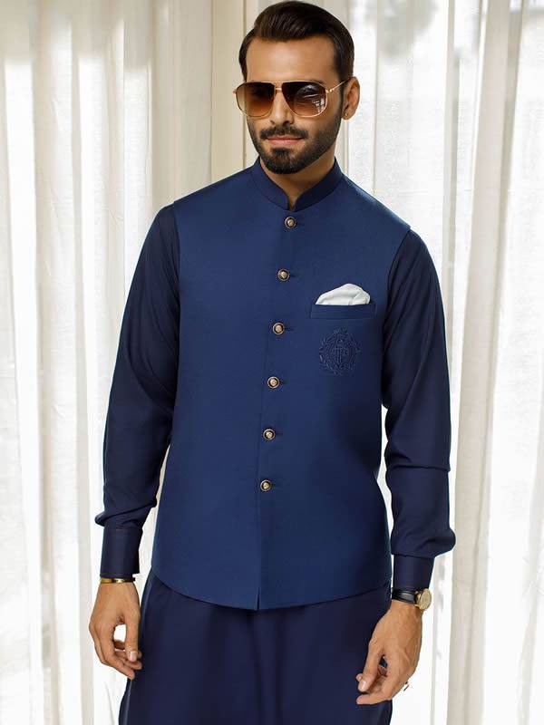 Embroidered Mens Waistcoats Glasgow Scotland Designer Eid Wedding