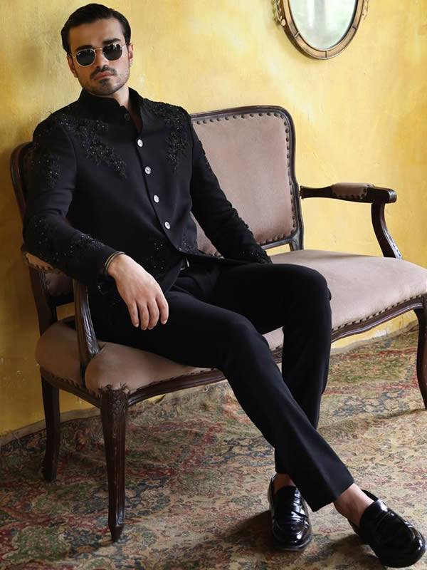 Stylish Embroidered Prince Coat Suits