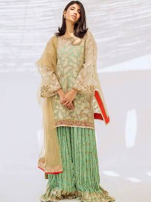 Wedding Sharara Dress Flanders New Jersey USA Pakistani Wedding Sharara Dress