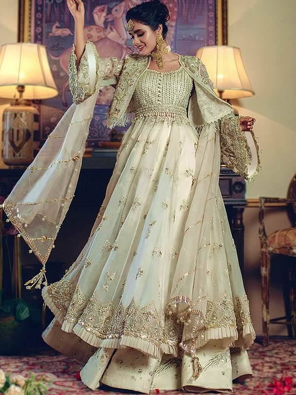 Anarkali Suit With Bolero Jacket Dansville New York USA ELAN Anarkali Suit