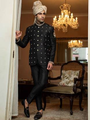 Stylish Embroidered Prince Coat Suits Durham England UK Mens Bespoke Prince Coat Suits