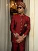 Pakistani Designer Prince Coat Oldham England UK Graceful Mens Prince Coat in Jamawar