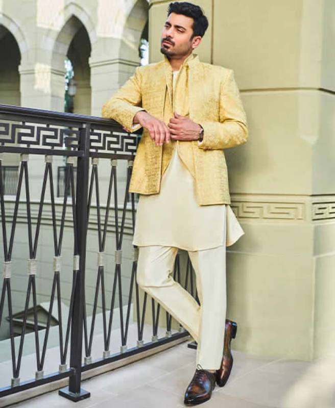 Graceful Mens Prince Coat in Jamawar Southall UK Exclusive Mens Prince Coat Suits