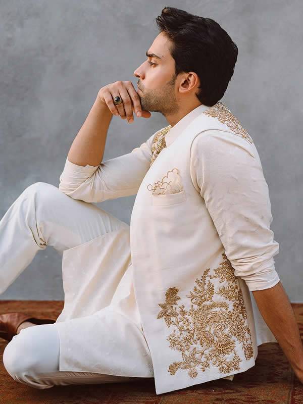 Pakistani Waistcoat for Groom Canberra Australia Designer Waistcoat for