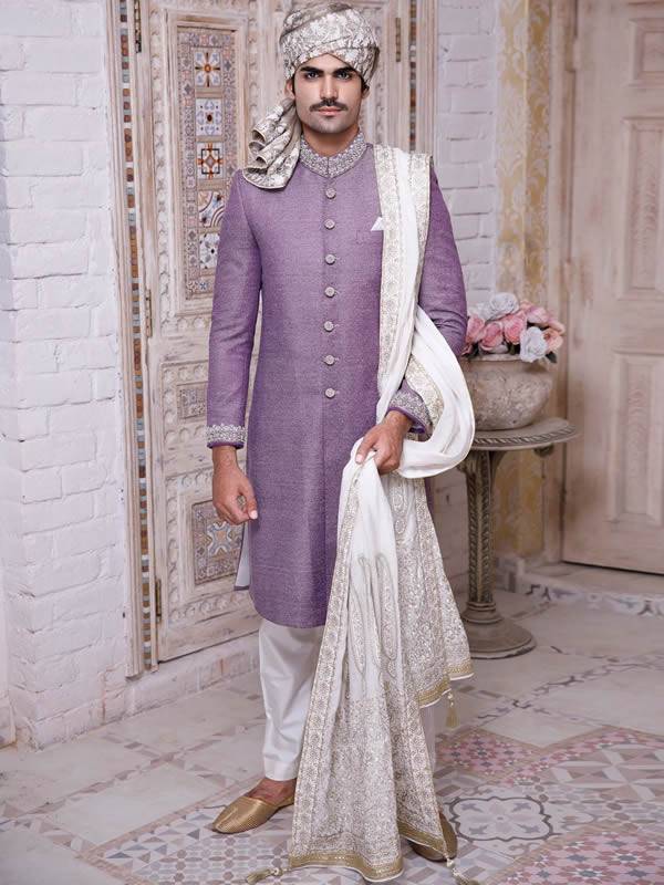 Sherwani for Nikah Ceremony Aberdeen Scotland UK Exclusive Mens Sherwani Suits