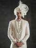 Graceful Mens Sherwani in Jamawar Bridgeview Illinois Sherwani for Friends Wedding